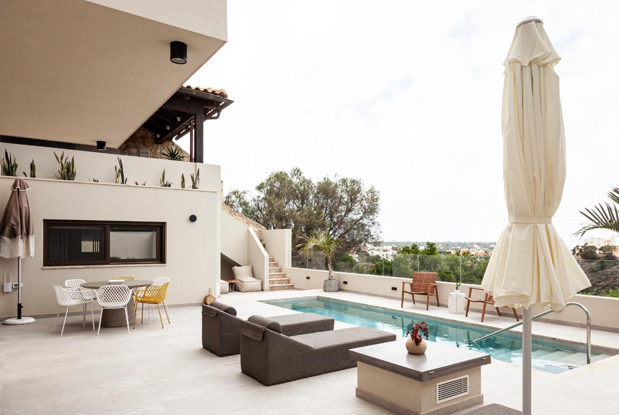 Orama Luxury Suite 3 Bedrooms With Private Pool Hersonissos  Bagian luar foto